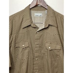 Wrangler Rancher‎ Western Shirt Mens Short Sleeve Button Up Patterned